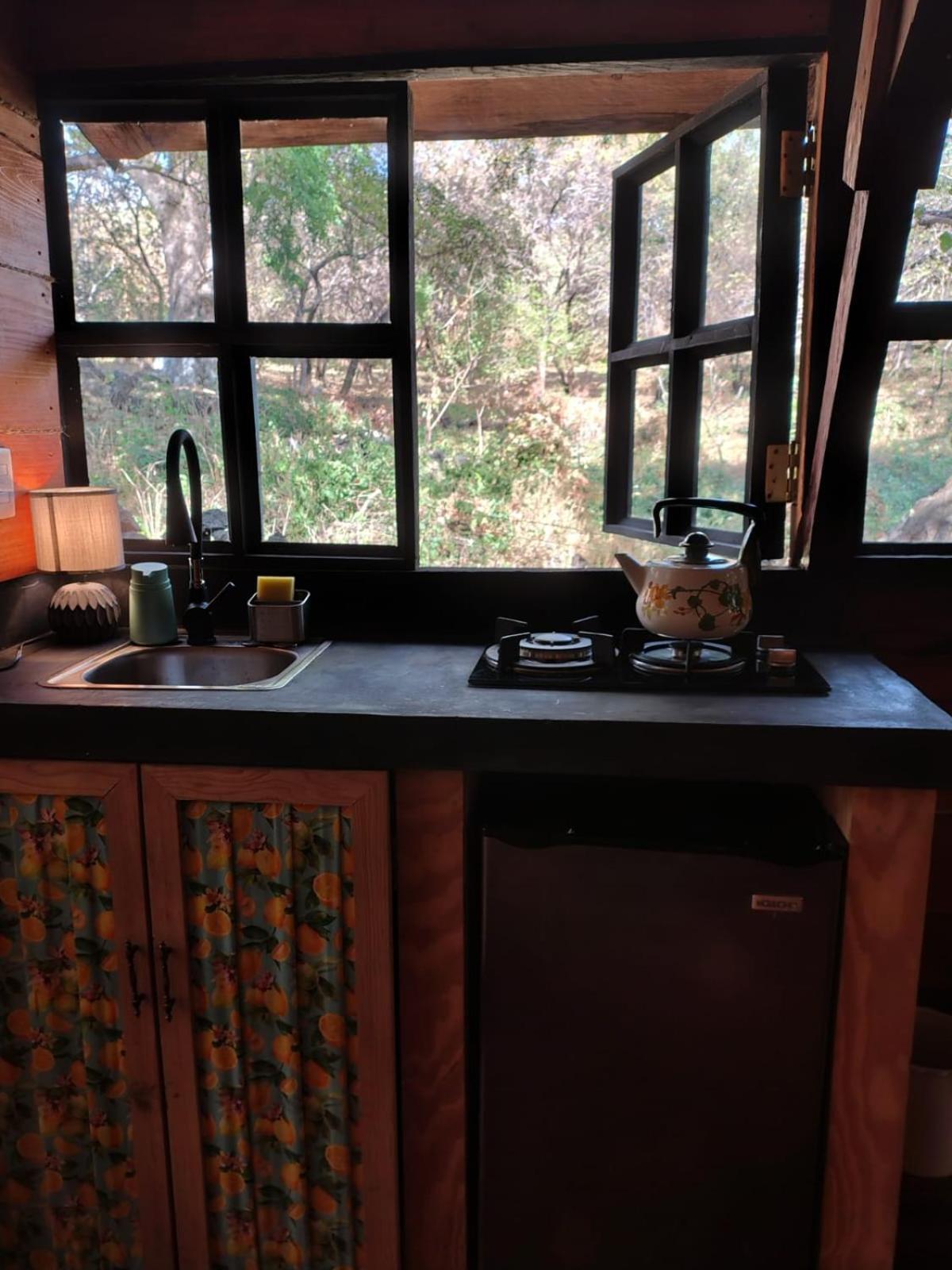 Cabana De Madera Privada Y Romantica Tepoztlan Bagian luar foto