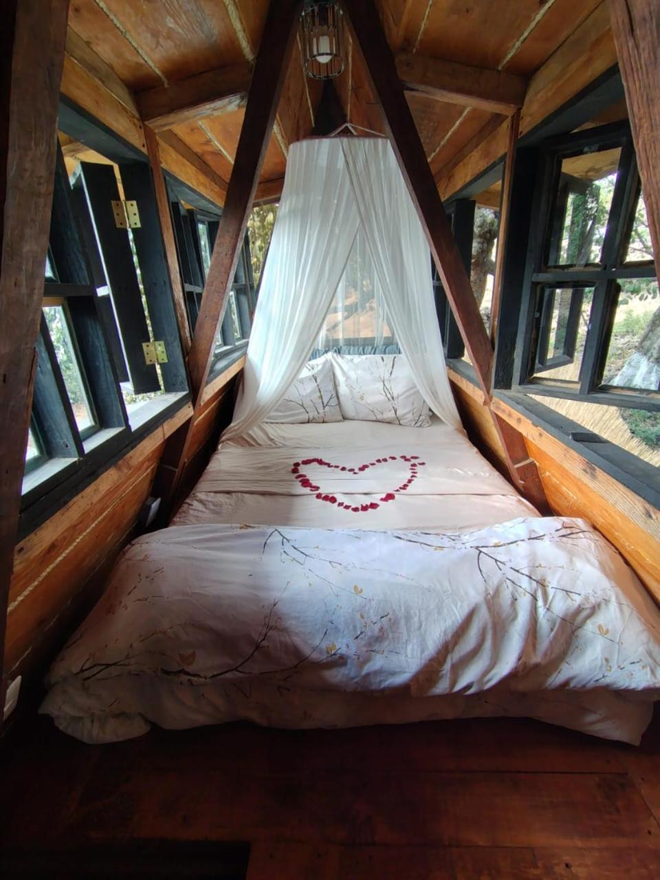 Cabana De Madera Privada Y Romantica Tepoztlan Bagian luar foto