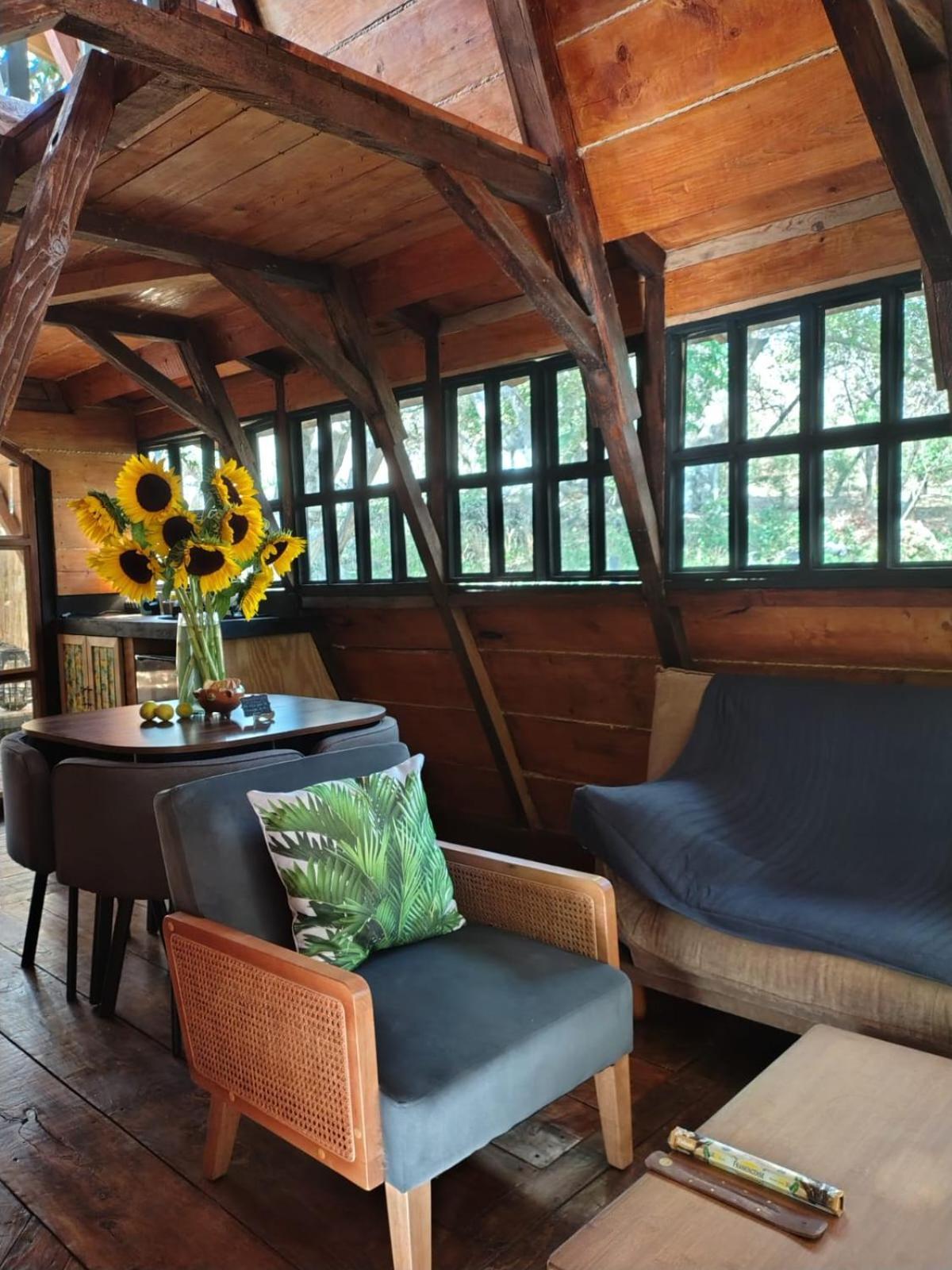 Cabana De Madera Privada Y Romantica Tepoztlan Bagian luar foto