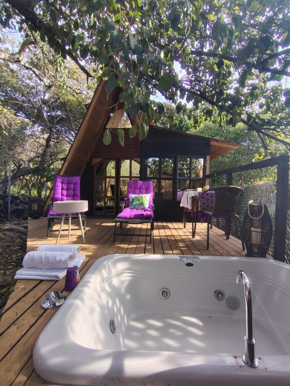 Cabana De Madera Privada Y Romantica Tepoztlan Bagian luar foto