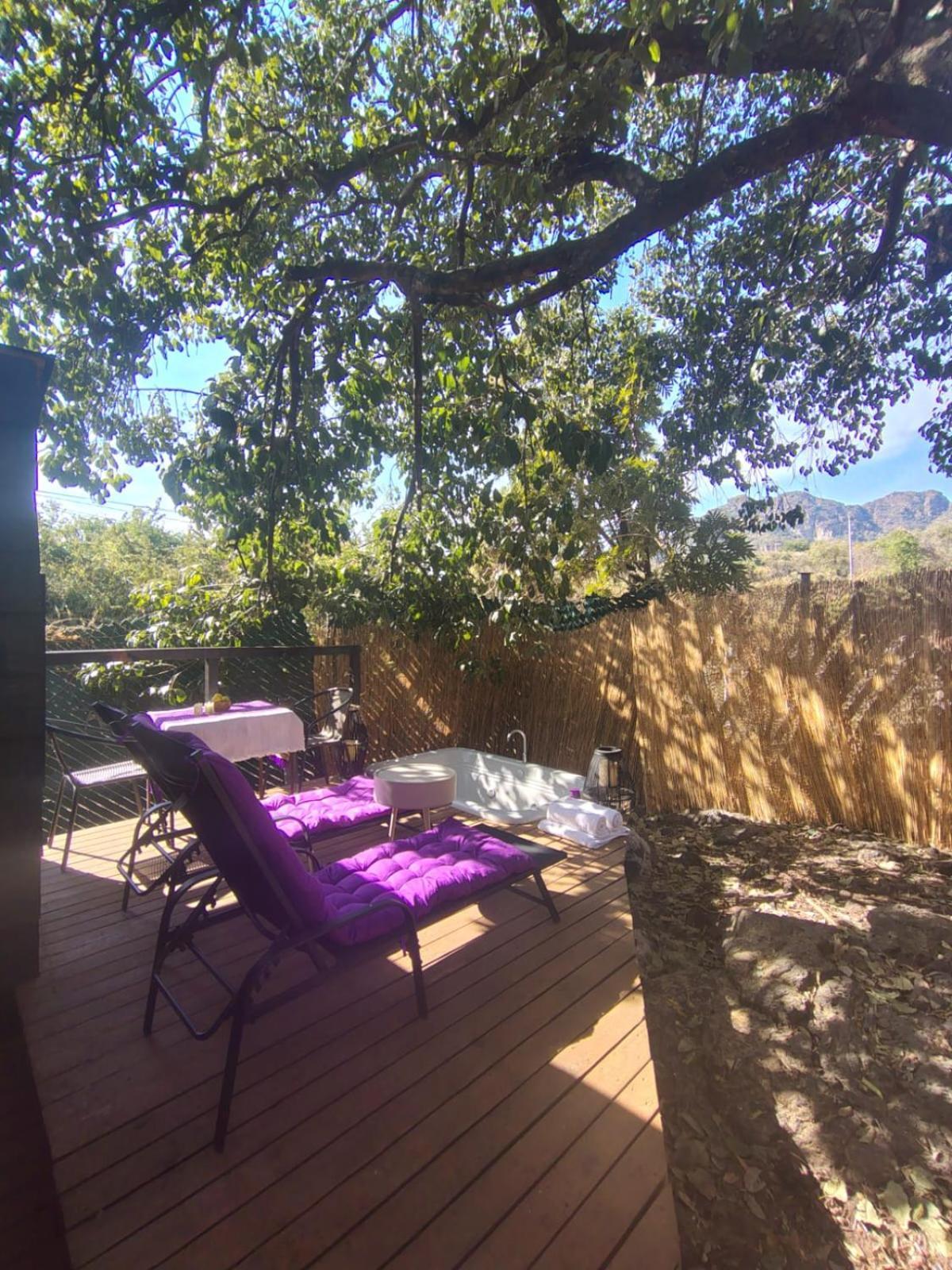 Cabana De Madera Privada Y Romantica Tepoztlan Bagian luar foto